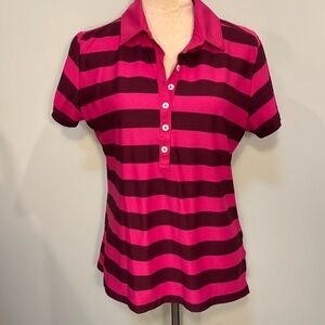 NIKE GOLF dri-fit striped polo shirt Size L
